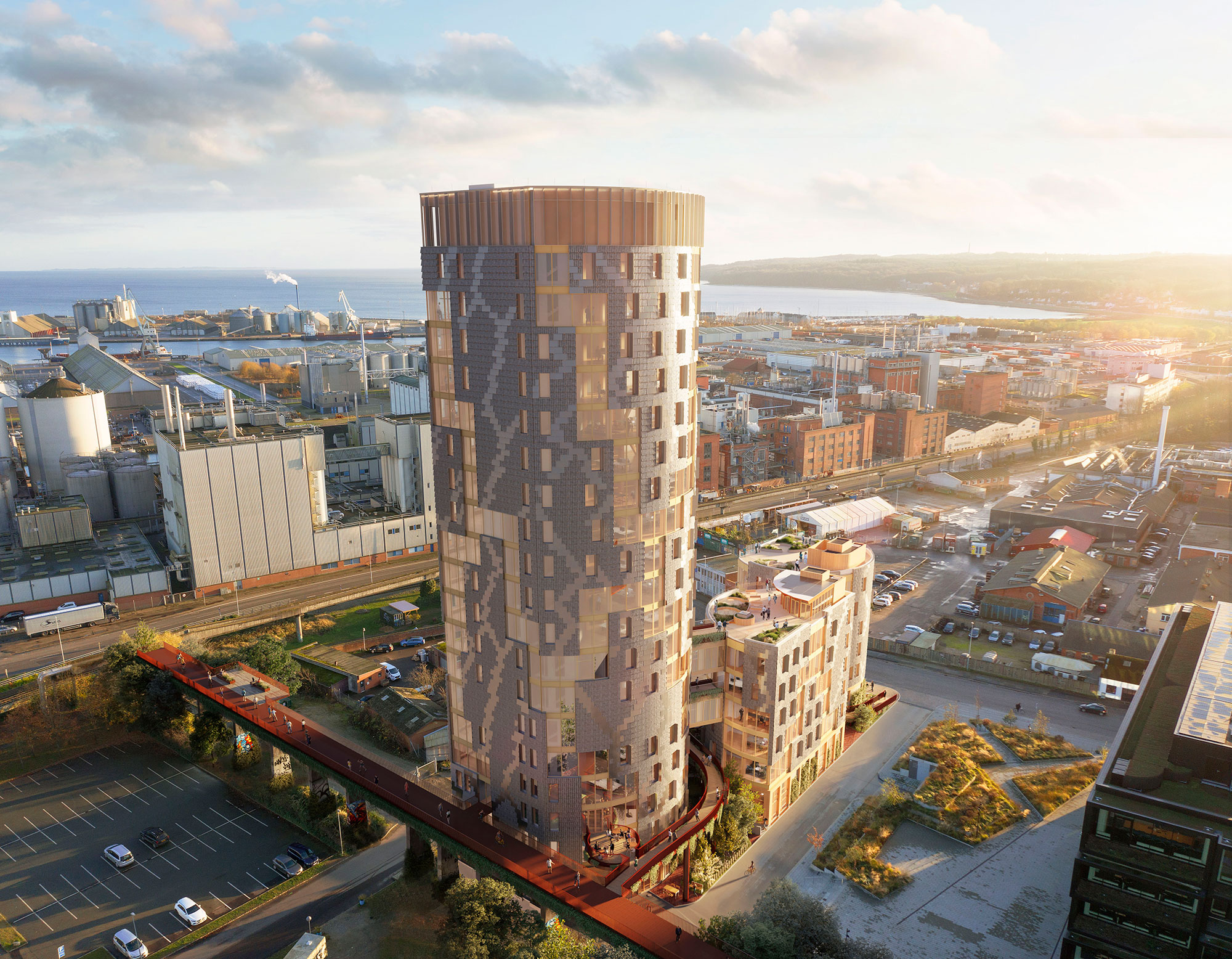 Winelab Agency establishes its new home in Denmark’s tallest wooden building.